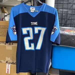 Vintage Tennessee Titans Eddie George #27 Logo Athletic NFL Jersey Men’s XL